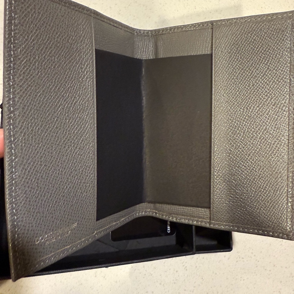 Dolce & Gabbana Textured Gray Leather Accessory - Picture 3 of 6
